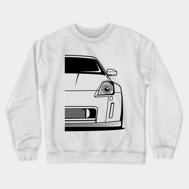 Front 350Z JDM Crewneck Sweatshirt by GoldenTuners